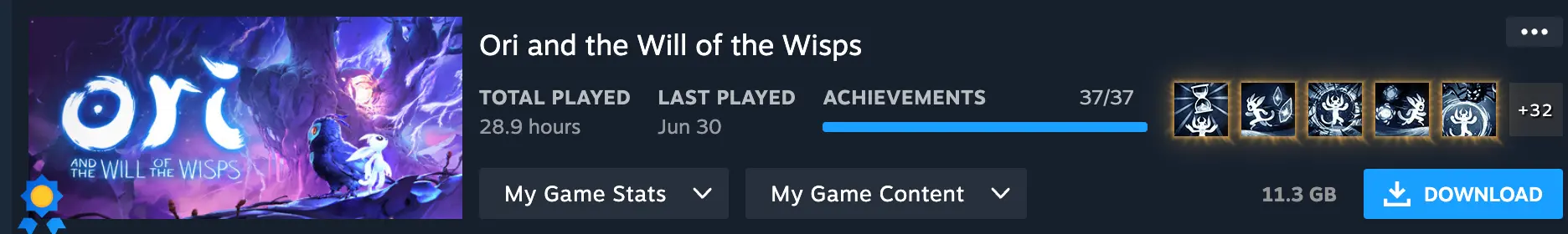 Steam 全成就截图