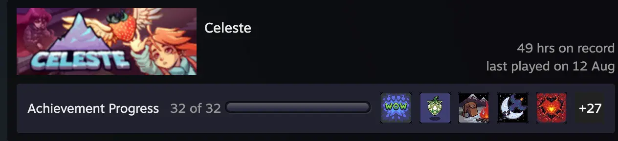 Steam 全成就截图